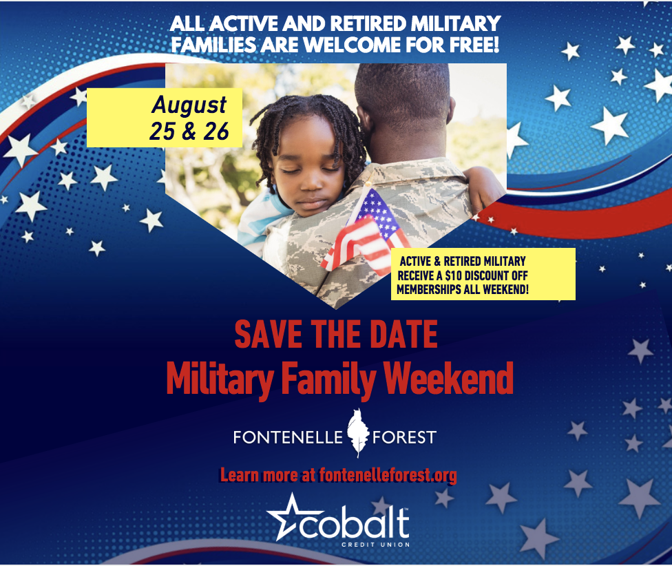 Save the Date Military Family Weekend graphic