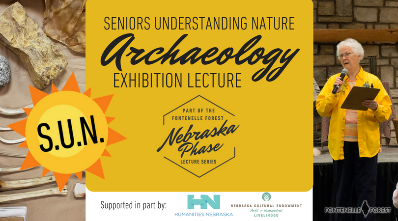 Seniors Understanding Nature (SUN) Archeology Exhibition Lecuter graphic