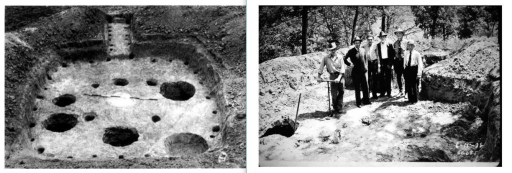 Historic photos of Gilder at dig site