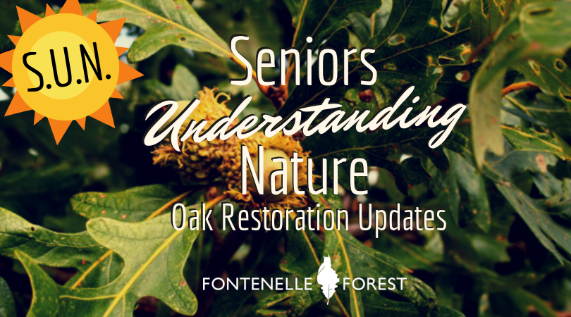Seniors Understanding Nature (SUN) Oak Restoration Updates graphic
