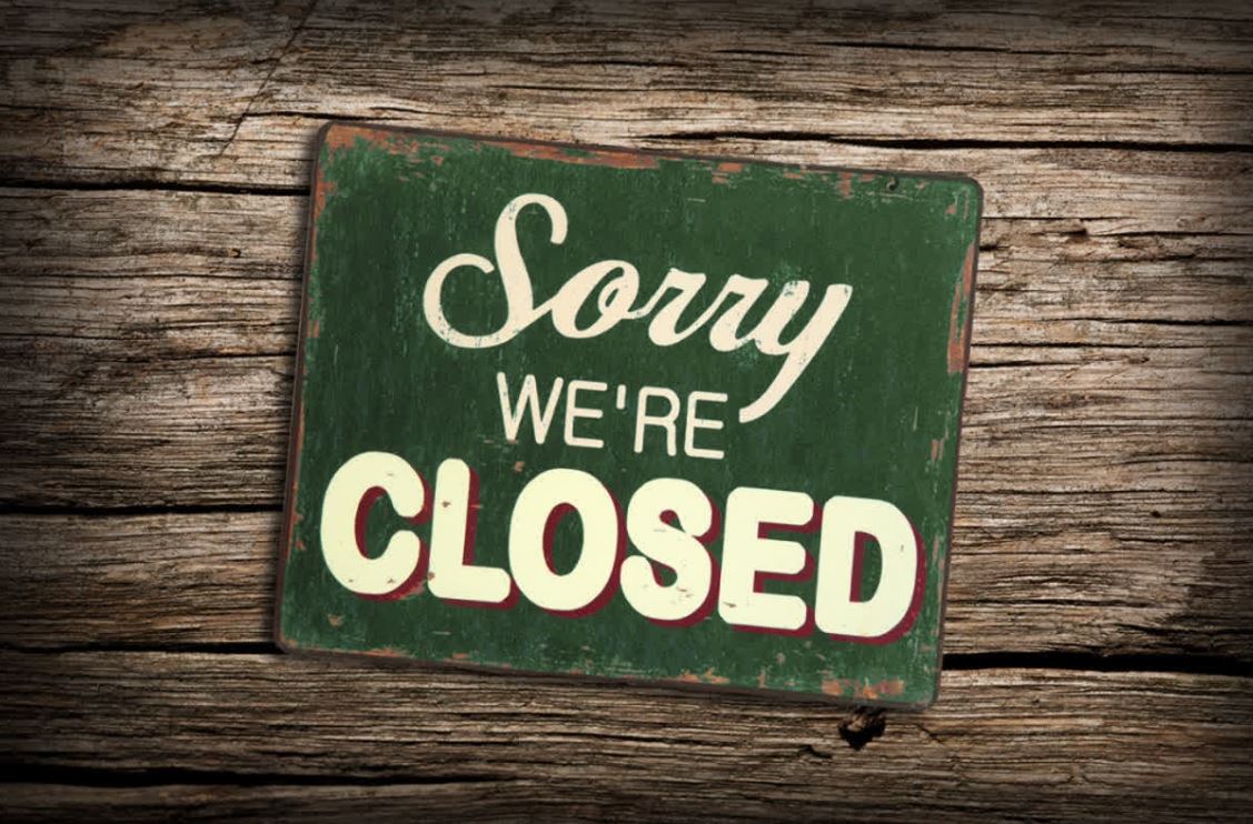Sorry We're Closed graphic