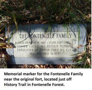Memorial marker for the Fontenelle Family